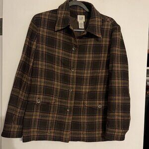 GAP Size S Wool Blend Shirt Jacket - vintage!